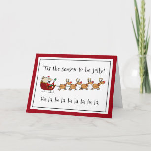Jolly Santa Leuke Kerstvakantie Groet Feestdagen Kaart