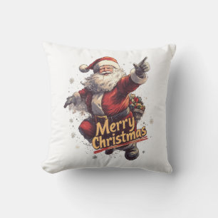 Jolly Santa Merry Kerstkussen Kussen