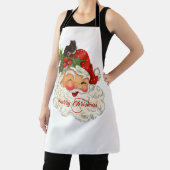 Jolly  Santa Merry kerstrosy wangen Schort (Insitu)