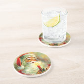  Jolly Santa met het Onderzetter van de Kaars (Zijkant)