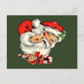  Jolly Santa met kerst Briefkaart (Voorkant)