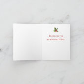 Jolly  Santa met Speelgoed Kerst Kaart (Binnen)