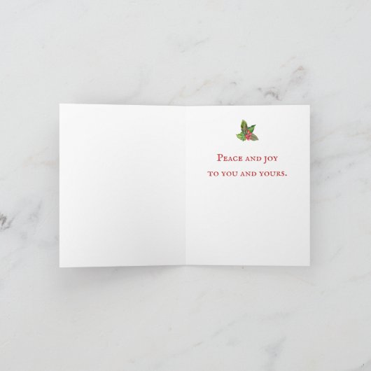 Jolly  Santa met Speelgoed Kerst Kaart (Binnen)