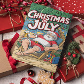 Jolly Santa ontspannen met bier Briefkaart