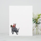 Jolly Santa Riding A Rhino (Staand voorkant)