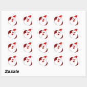 Jolly Santa Ronde Sticker (Vel)