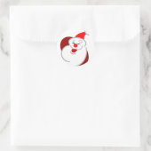 Jolly Santa Ronde Sticker (Tas)