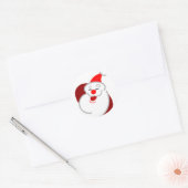 Jolly Santa Ronde Sticker (Envelop)