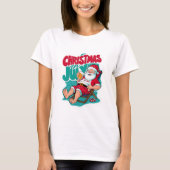 Jolly Santa smaken van een ijzig brouwsel T-shirt (Voorkant)