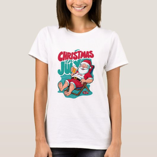Jolly Santa smaken van een ijzig brouwsel T-shirt (Voorkant)