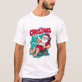 Jolly Santa smaken van een ijzig brouwsel T-shirt (Voorkant)