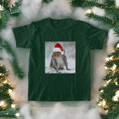 Jolly Santa Squirrel T-shirt voor meisjes