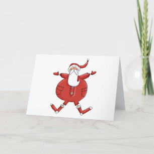 Jolly Santa T-shirts en geschenken Feestdagen Kaart