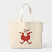Jolly Santa T-shirts en geschenken Grote Tote Bag (Voorkant)