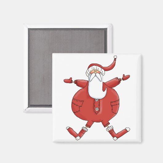 Jolly Santa T-shirts en geschenken Magneet (Voorkant / Achterkant)
