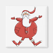 Jolly Santa T-shirts en geschenken Magneet (Voorkant)