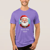 Jolly Santa Tri-Blend Shirt (Voorkant)
