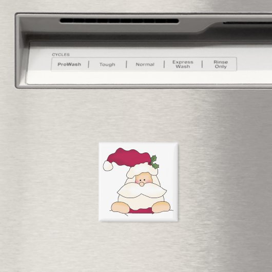 Jolly Santa Tshirts en geschenken Magneet (Insitu (Vaatwasser))