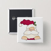 Jolly Santa Tshirts en geschenken Vierkante Button 5,1 Cm (Voorkant /achterkant)