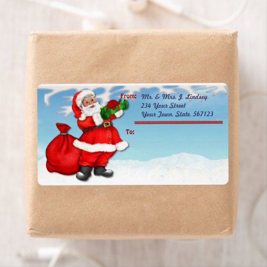 Jolly Santa Verzendlabel (Insitu)