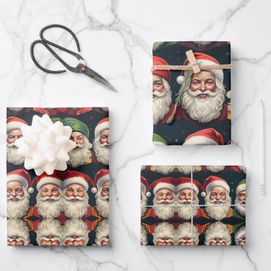Jolly Santa wrapping paper (Voorkant)