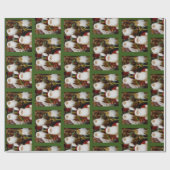 Jolly Santas Cadeaupapier (Vlak)