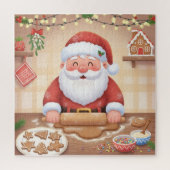 Jolly Santa's Cookie Kitchen Christmas Legpuzzel (Verticaal)