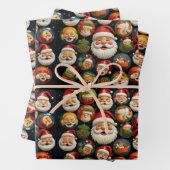 Jolly Santa's wrapping paper (In situ)