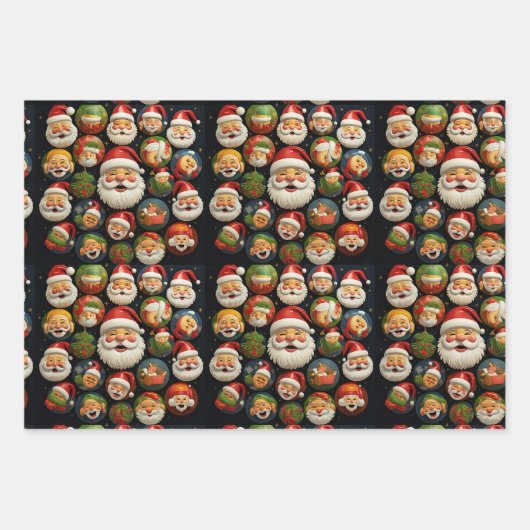 Jolly Santa's wrapping paper (Voorkant)