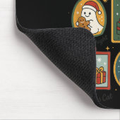 Jolly Season Ghost Cat Santa Christmas Frame Merry Muismat (Hoek)