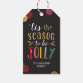 Jolly Season kerstfeestdag cadeautjes Labels Cadeaulabel (Voorkant)
