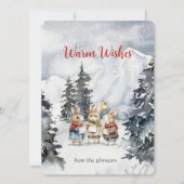 Jolly Singing Rabbits Feestdagenkaart (Voorkant)