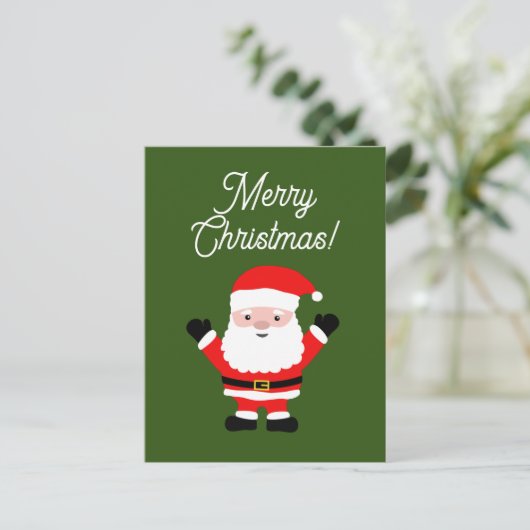 Jolly Sinterklaas cartoon Kerst briefkaarten (Staand voorkant)