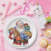 Jolly Sinterklaas in traditioneel rood pak Papieren Bordje (Feest)