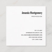 Jolly Sinterklaas in traditioneel rood pak Vierkante Visitekaartje (Achterkant)