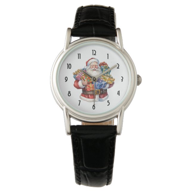 Jolly Sinterklaas in zijn traditionele rode pak Horloge (Voorkant)