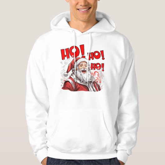Jolly Sinterklaas Kerstmis voor Hem Hoodie (Voorkant)