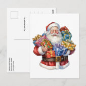 Jolly Sinterklaas Klassieke Kerstmis Briefkaart (Voorkant / Achterkant)