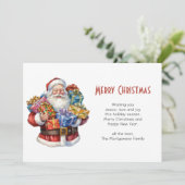 Jolly Sinterklaas Klassieke Kerstmis Feestdagenkaart (Staand voorkant)