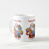 Jolly Sinterklaas Klassieke Kerstmis Koffiemok (Voorkant links)