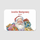 Jolly Sinterklaas Klassieke Kerstmis Naamplaatje (Voorkant)