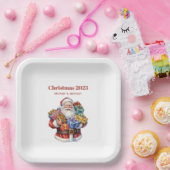 Jolly Sinterklaas Klassieke Kerstmis Papieren Bordje (Feest)
