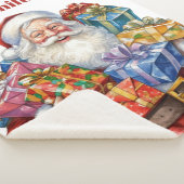 Jolly Sinterklaas Klassieke Kerstmis Sherpa Deken (3/4)