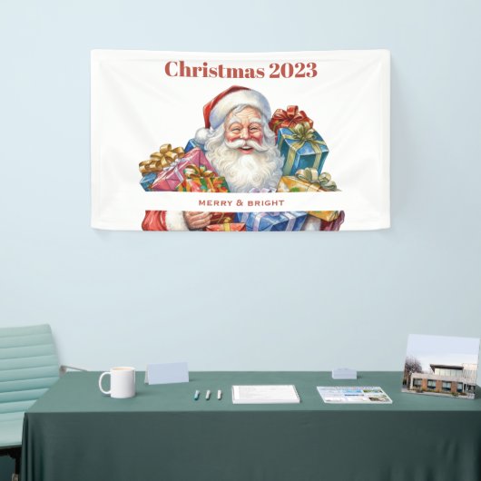Jolly Sinterklaas Klassieke Kerstmis Spandoek (Beurs)