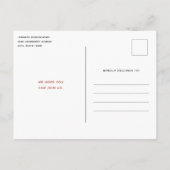 Jolly Sinterklaas Klassieke Kerstmis Uitnodiging Briefkaart (Achterkant)