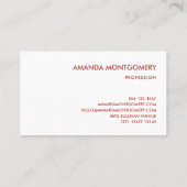 Jolly Sinterklaas Klassieke Kerstmis Visitekaartje (Achterkant)