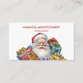 Jolly Sinterklaas Klassieke Kerstmis Visitekaartje (Voorkant)