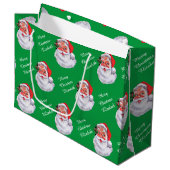 Jolly Sinterklaas Personaliseer Naam Kind Groot Cadeauzakje (Voorkant Gekanteld)