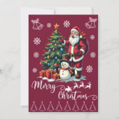 Jolly Sinterklaas Prettig Kerstfeest Feestdagenkaart (Voorkant)