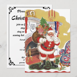 Jolly Sinterklaas, Retro Kerstfeest Kaart